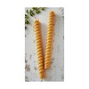 TAG Beeswax Spiral Taper Candles 10" - Honey Yellow, 8 Hour Burn Time, Perfect for Everyday Use, Set of 2 - 2 of 2