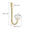 Unique Bargains Zinc Alloy Single Prong Retro Hanging Towel Backpack Clothes Scarf Keys Hat Wall Hooks 2 Pcs - 2 of 4