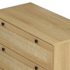 3 Drawer Dresser For Bedroom 30.31" Chest Of Drawers With Storage Dresser With Rope Woven Drawer - 4 of 4