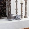 7" Magnesium Oxide Country Cats Garden Sculpture Gray - Olivia & May: Indoor/Outdoor Decorative Object - 2 of 4