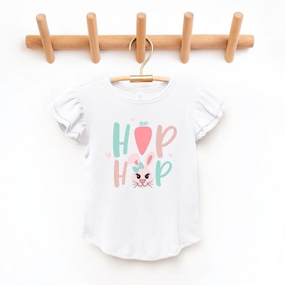 The Juniper Shop Hip Hop Bunny Toddler Flutter Sleeve Tee