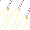 CWI Lighting,Hoops 5 Light LED Chandelier With Satin Gold Finish - 2 of 4
