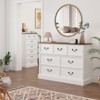 Dresser for Bedroom with 7 Drawers,Wood Dresser Chest of Drawers Organizer Storage - 3 of 4