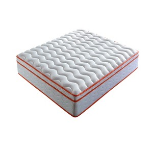 TiramisuBest 12 Inch Hybrid Mattress Pocket Spring CertiPUR-US Certified Foam Medium Firm Memory Foam in a Box, Milk - 1 of 4