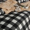 2/3 Pieces Microfiber Duvet Cover Set, Soft Check Printed Comforter Cover Set with Zipper & Corner Ties - NTBAY - 4 of 4