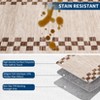 Washable Area Rug for Living Room, Modern Floor Rug with Non Slip Backing, Low Pile Stain Resistant Floor Carpet for Dorm Office Decor - 4 of 4