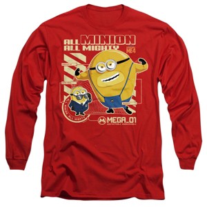 Men’s Despicable Me 4 Mega Minions Blueprint Long Sleeve T-Shirt - 1 of 4
