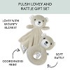 Honest Baby Bear Lovey and Rattle BEARY CUTE Gift Set - image 3 of 4