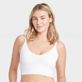 Buy FRUAP Bralettes for Women, Seamless Bra with Full Coverage, Wireless Bra  Comfort,Fixed Pad Convertible Strap as Everyday Bra, White, XXL at