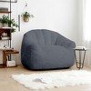 LIKEPAY Faux Rabbit Fur Single Bean Bag Sofa with Arms for Living Room, Bedroom, Gaming room - 2 of 4