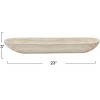 Storied Home Decorative Paulownia Wood Tray, White - 2 of 4