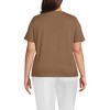 Lands' End Women's Relaxed Supima Cotton V-Neck T-Shirt - 2 of 3