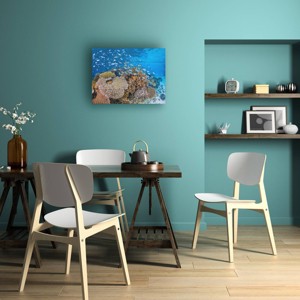 Trademark Fine Art Barathieu Gabriel Maji Islet Reef Wood Slat Art - 1 of 4