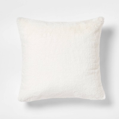 Faux Rabbit Fur Throw Pillow - Threshold™