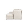 Jennifer Taylor Home Sadie 124" Modular U-Shaped Sectional Sofa-in-a-Box with Storage, Sandstone Light Beige Chenille - 3 of 4