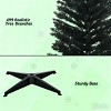 TopComfy Christmas Tree Stands Artificial Christmas Tree Festive Pencil Christmas Tree Cozy Snowy Decor for Living Room, Black, 36.64"*8.27"*8.67" - 3 of 4