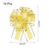 Unique Bargains Christmas Wedding Car Basket Gift Wrapping Large Organza Pull Bow 10 Pcs - 2 of 4