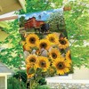 Country Sunflowers Summer House Flag Farm Barn Floral 28" x 40" Briarwood Lane - image 4 of 4