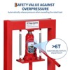 20 Ton/6-Ton Hydraulic Shop Press,Heavy Duty Benchtop Hydraulic Press with 2 Press Plates, H-Frame Pneumatic Shop Press Adjustable Height for Garage - 3 of 4