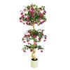 Large Fake Pink Flowers Potted, Pink Artificial Bougainvillea Tree in Pot, Wedding Decor Artificial Flowers for Outdoors Indoors Faux Plant - 2 of 4