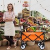 KTMBDW Wagon Cart Foldable with 225lbs Weight Capacity,Lightweight Portable Folding Utility Grocery Shopping Cart with Wheels for Camping Sports Beach - 4 of 4