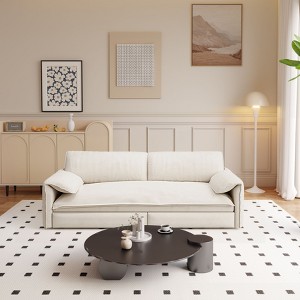 Kumasinova 66" Queen Pull Out Sofa Bed,3-in-1 Convertible Sleeper Sofa with Side Storage,Velvet Loveseat Bed for Living Room,Bedroom,Apartment - 1 of 4