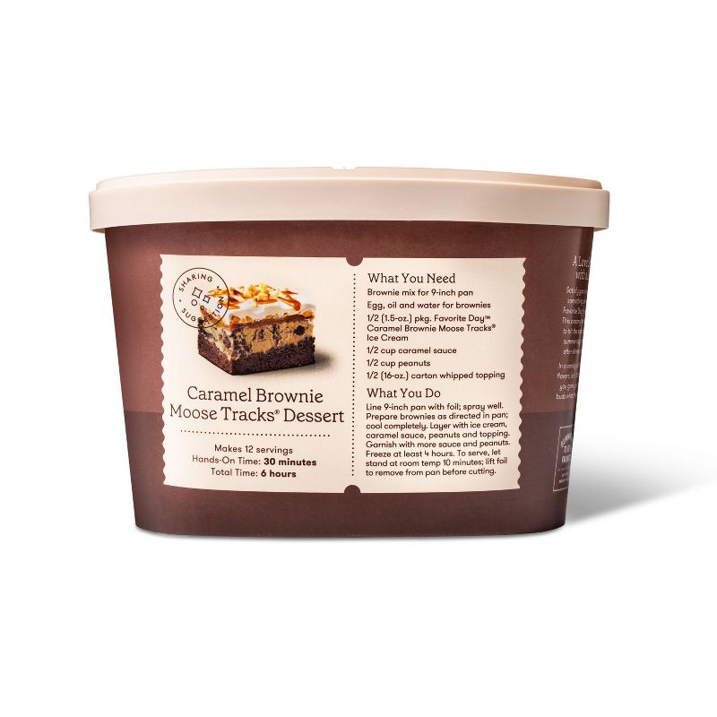 Caramel Brownie Moose Tracks Ice Cream - 1.5qt - Favorite Day&#8482;, 5 of 8