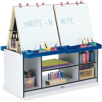 Jonti-Craft - Rainbow Accents 4 Station Art Center - Freckled Gray