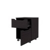 GlasFlength Nightstands Modern Nightstand Bedroom Nightstand Bedside Table with 2 Drawers for Living Room, Brown, 16.5"*16.5"*22.6" - 4 of 4