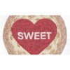 Earth Rugs “Sweet” Round Coaster – Braided Jute, Farmhouse Word Art Accent, 5"x5" - 3 of 3