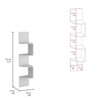 SEVOBAL Utility Storage Shelves Corner Shelf with Multiple Shelves for Living Room Bedroom or Office, White, 9.8"*9.8"*51.5" - 3 of 4