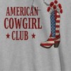 Rerun Island Men's American Cowgirl Club Americana 4Th Of July Long Sleeve Graphic Cotton Sweatshirt Hoodie - 2 of 4