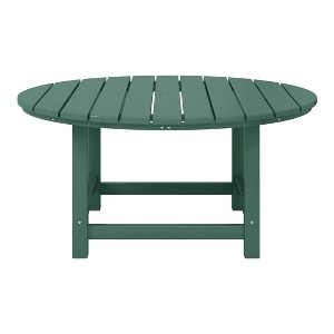 WestinTrends Malibu Low Outdoor HDPE Round Patio Coffee Table - 1 of 4