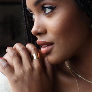Thick Wrap Ring in Gold, Rose Gold, Silver - Honeycat - 1 of 4