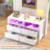 Aheplus Dresser for Bedroom with LED Lights and Power Outlets - 3 of 4