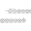 Haus of Brilliance Silver 1/2 Ctw Diamond Nested Circle Miracle Set Open Wheel Link Bracelet - 3 of 4
