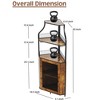Corner Bar Cabinet, Modern Wine Cabinet with Storage Shelves & Mesh Door, Home Bar Liquor Storage Cabinet with Glass Rack for Dining Room - 2 of 4