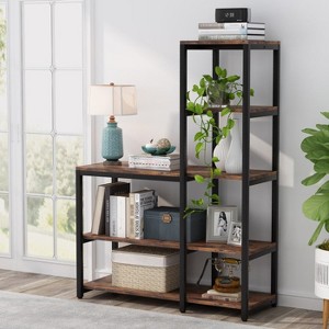 Gulches Ladder Bookshelf, 5-Tier Etagere Bookcase Display Rack for Home Office - 1 of 3