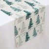 Unique Bargains Table Runner Rectangular Winter Christmas Pattern 26 Linen Colorful 1 Pc - 3 of 3