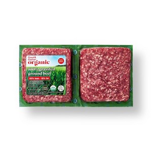 Organic 100% Grassfed Ground Beef Twin Pack - 2lbs - Good & Gather™ - 1 of 3