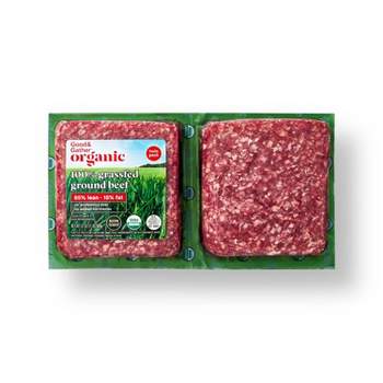 Organic 100% Grassfed Ground Beef Twin Pack - 2lbs - Good & Gather™
