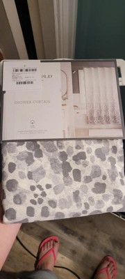 Leopard Glam Shower Curtain Ombre Gray - Threshold™ : Target