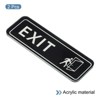 Unique Bargains Acrylic Self-Adhesive Decor Home Business EXIT Sign - 3 of 4