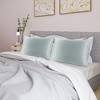 4 Pcs Standard 20"x26" Silk Satin Luxury Cooling Pillowcase Light Gray - PiccoCasa - image 2 of 4