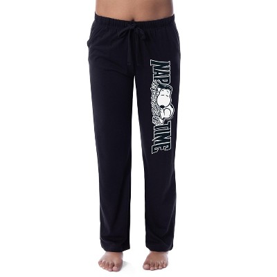 Peanuts Womens' Snoopy Nap Time Character Comic Sleep Pajama Pants Black :  Target