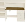 CAVINAS Full Loft Bed Modern Wooden Bed Frame with Desk, Drawers, Shelves, Wardrobe and Guardrail for Bedroom - 4 of 4