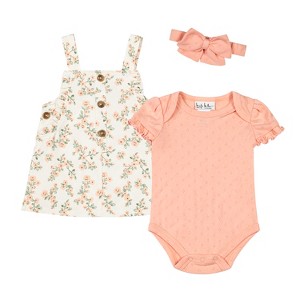 Nicole Miller Newborn/Baby Girls 3 Piece Jumper Set - 1 of 2