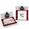 Big Dot of Happiness Holiday Plaid Trees - Buffalo Plaid Christmas Party Money and Gift Card Holders - Set of 8 - 2 of 4