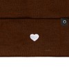 Dalix Lil Heart Embroidered Beanie Warm Winter Knit Hat Women - 2 of 4