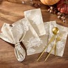 Falling Leaves Jacquard Napkins, Set of 8 - Elrene Home Fashions - 2 of 3